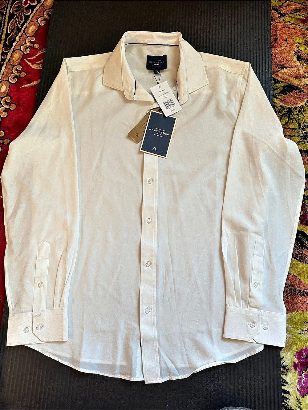 Marc Asher Button Down Shirt White Small NWT